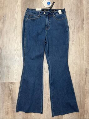 Judy Blue High Waist Flare Bootcut Tummy Control Jeans Dark Blue Women's 14W